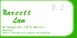 marcell lam business card